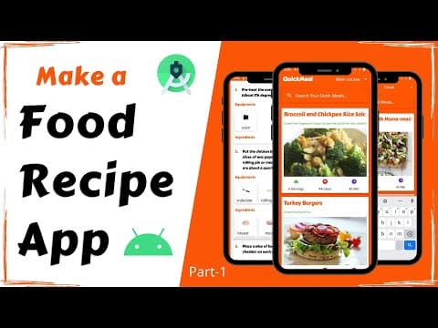 Make a Food Recipe App | Android Project | Full Tutorial Part - 1