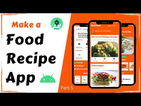 Make a Food Recipe App | Android Project | Full Tutorial Part - 5