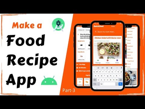 Make a Food Recipe App | Android Project | Full Tutorial Part - 3