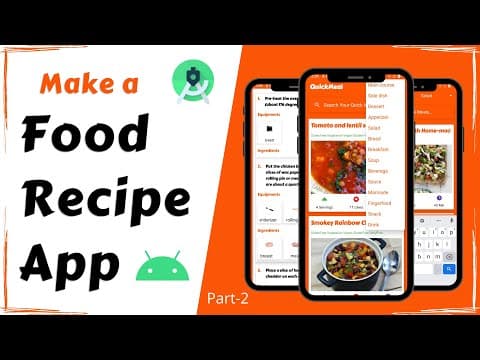 Make a Food Recipe App | Android Project | Full Tutorial Part - 2